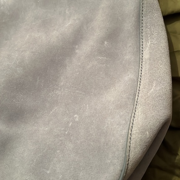 Prada Hand Bag Blue Suede Leather 2443256 - Picture 11 of 16